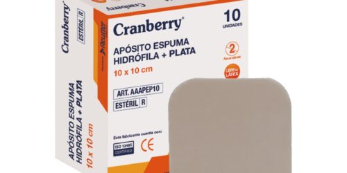 Apósito de Espuma Hidrófila con Plata 10X10 CJ X 10